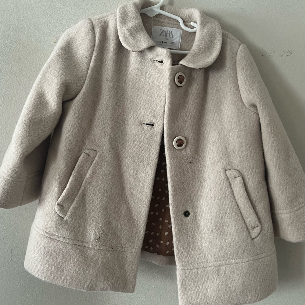 Zara kids size 2-3 pea coat